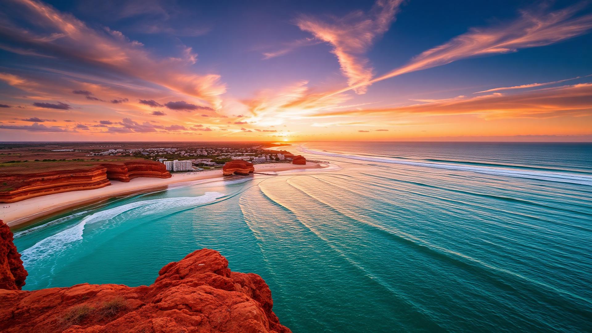 Broome skyline — construction site camera hire