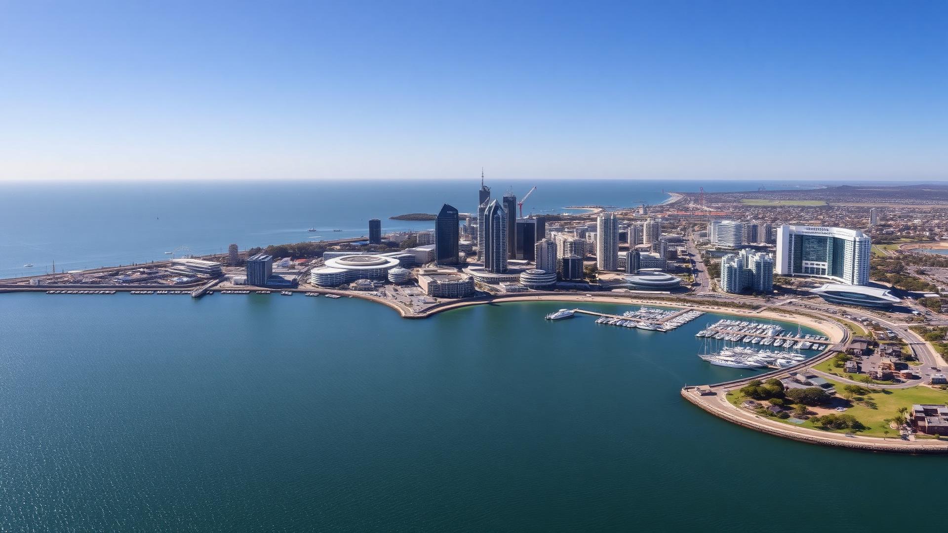 Bunbury skyline — construction site camera hire