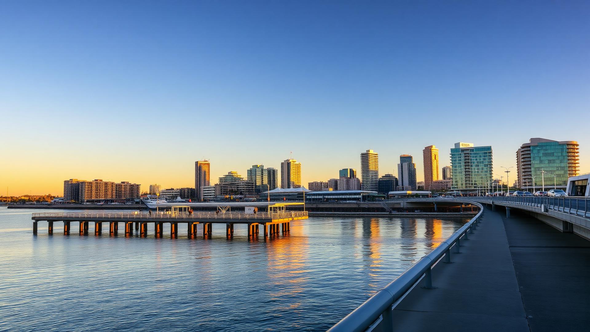 Geelong skyline — construction site camera hire