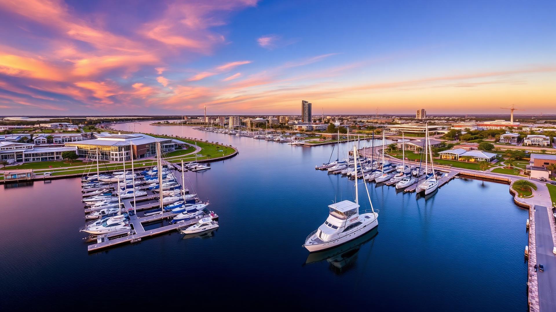 Mandurah skyline — construction site camera hire
