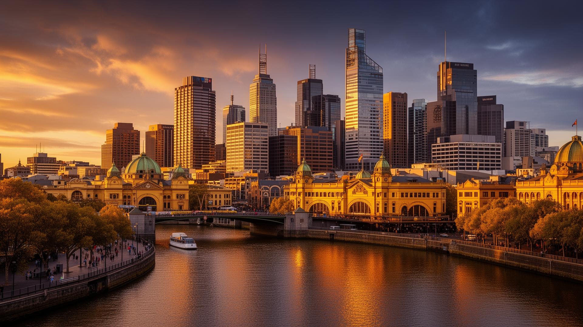 Melbourne skyline — construction site camera hire