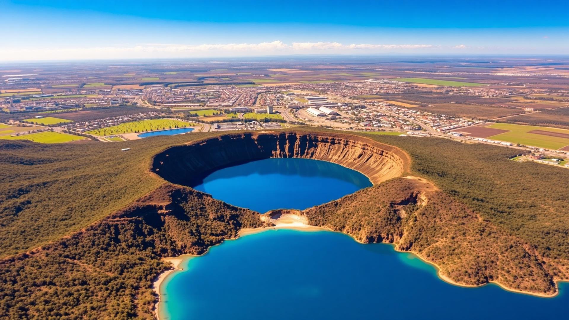 Mount Gambier skyline — construction site camera hire