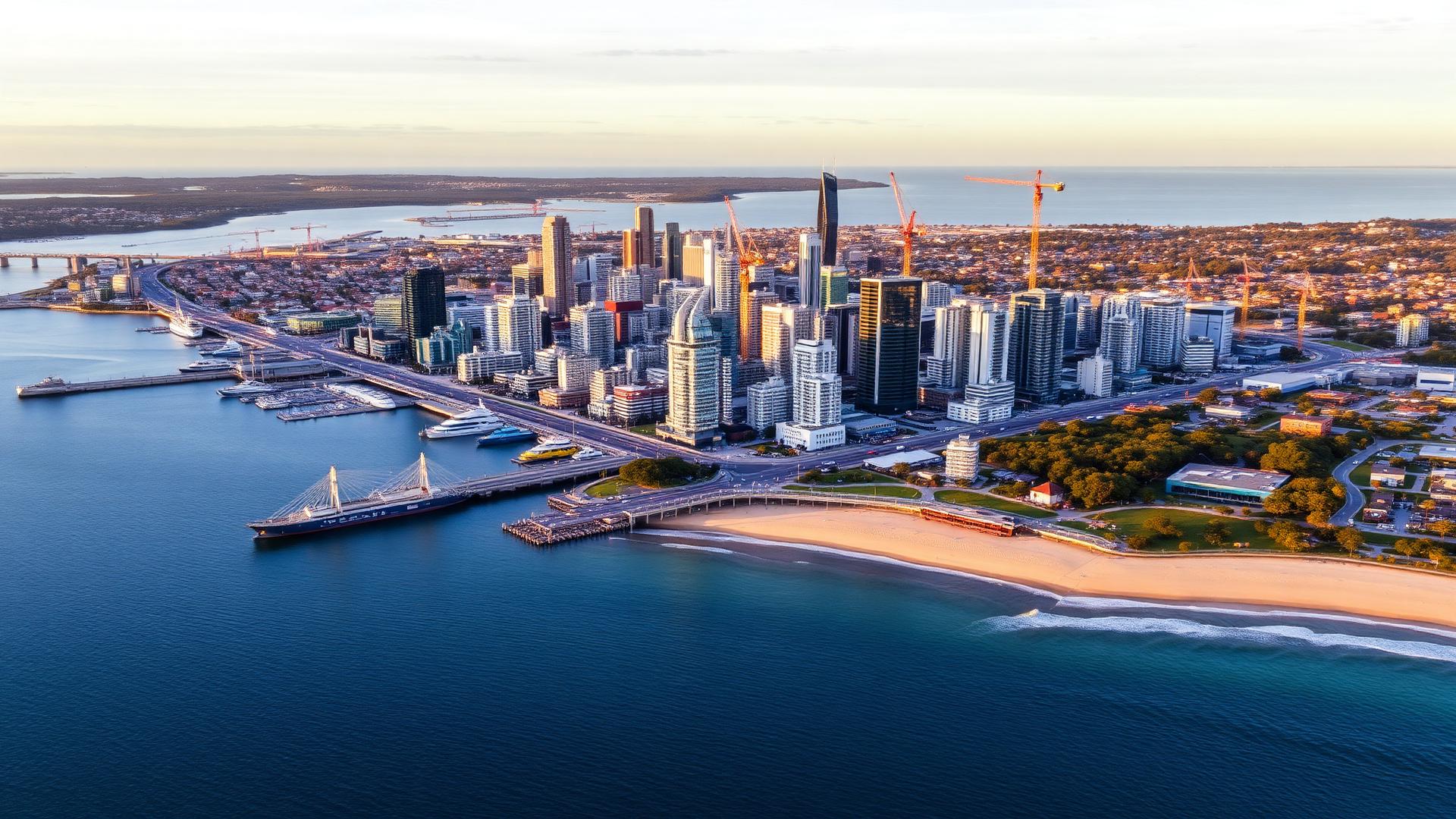 Newcastle skyline — construction site camera hire