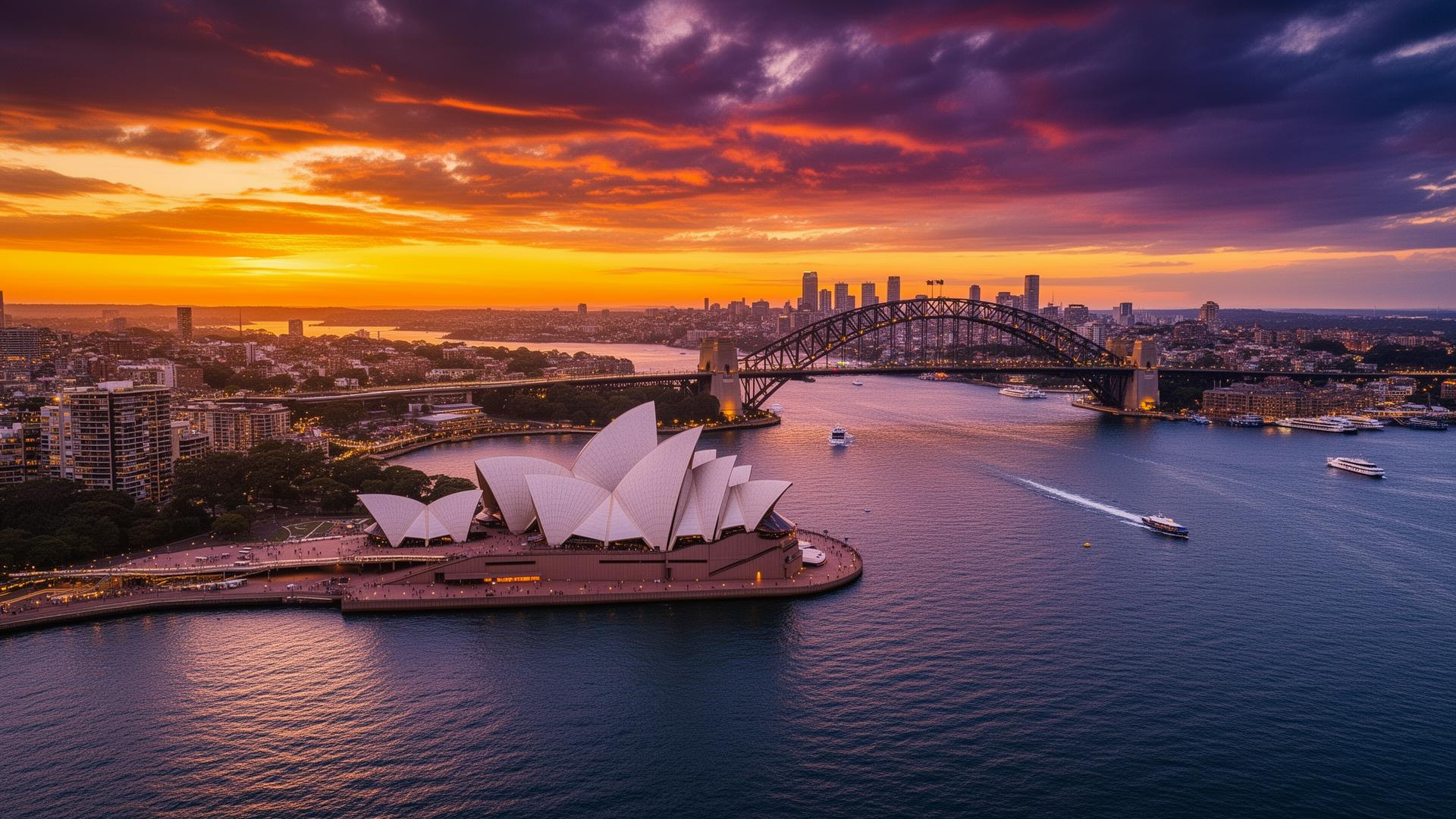 Sydney skyline — construction site camera hire