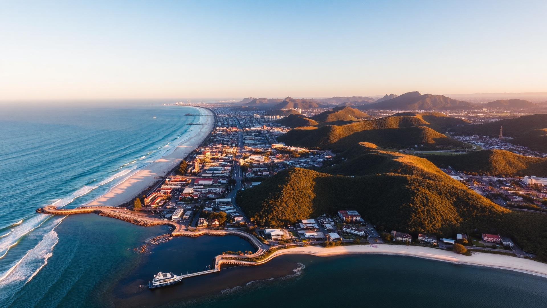 Wollongong skyline — construction site camera hire